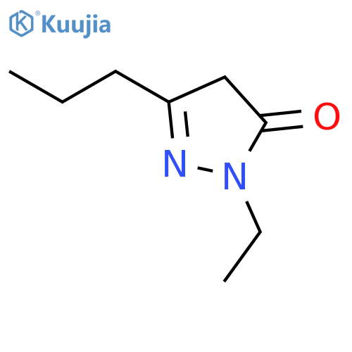 3H-Pyrazol-3-one,2-ethyl-2,4-dihydro-5-propyl- structure