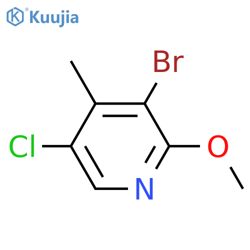 3-Bromo-5-chloro-2-methoxy-4-methylpyridine structure