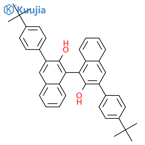 [1,1'-Binaphthalene]-2,2'-diol, 3,3'-bis[4-(1,1-dimethylethyl)phenyl]-,(1R)- structure