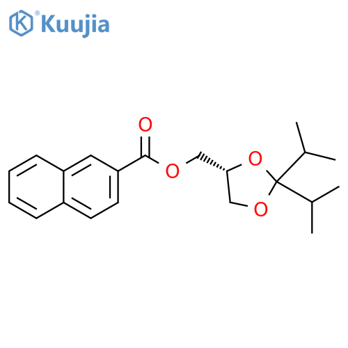 2-Naphthalenecarboxylic acid,[(4R)-2,2-bis(1-methylethyl)-1,3-dioxolan-4-yl]methyl ester structure