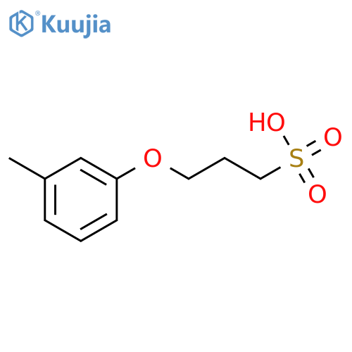 1-Propanesulfonic acid, 3-(3-methylphenoxy)- structure