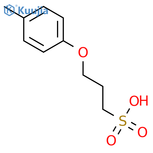 1-Propanesulfonic acid, 3-(4-methylphenoxy)- structure