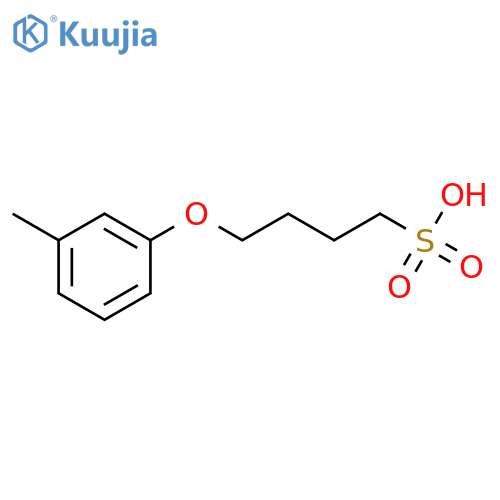 1-Butanesulfonic acid, 4-(3-methylphenoxy)- structure