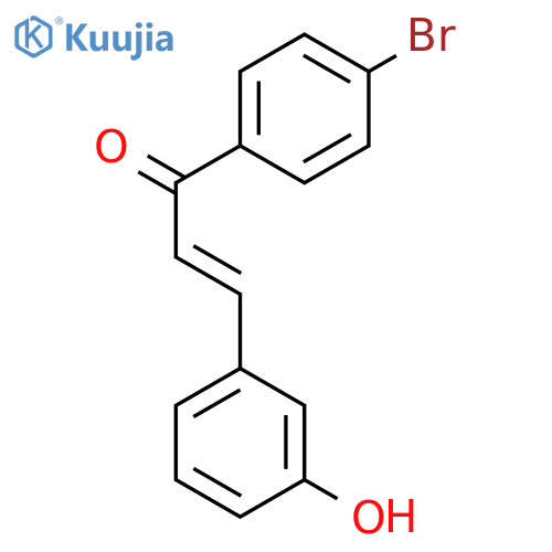 2-PROPEN-1-ONE, 1-(4-BROMOPHENYL)-3-(3-HYDROXYPHENYL)-, (2E)- structure