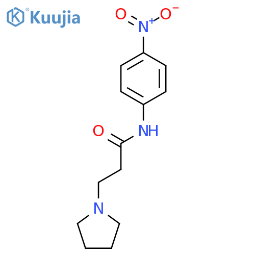 1-Pyrrolidinepropanamide, N-(4-nitrophenyl)- structure