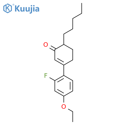 2-Cyclohexen-1-one, 3-(4-ethoxy-2-fluorophenyl)-6-pentyl- structure