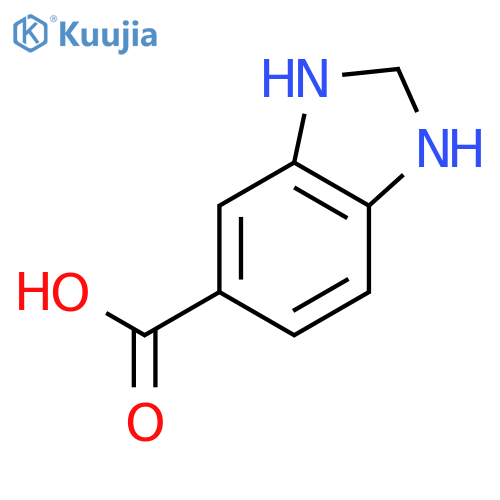 1H-Benzimidazole-5-carboxylic acid, 2,3-dihydro- structure
