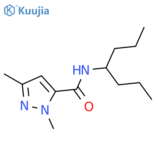 1H-Pyrazole-5-carboxamide, 1,3-dimethyl-N-(1-propylbutyl)- structure