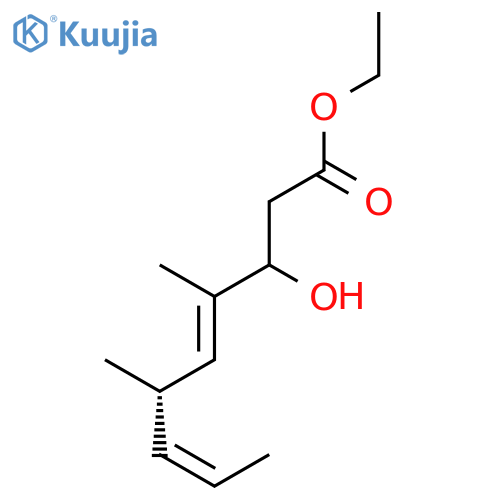 4,7-Nonadienoic acid, 3-hydroxy-4,6-dimethyl-, ethyl ester, (4E,6S,7Z)- structure