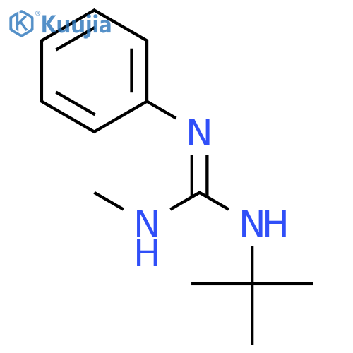GUANIDINE, N-(1,1-DIMETHYLETHYL)-N'-METHYL-N''-PHENYL- structure