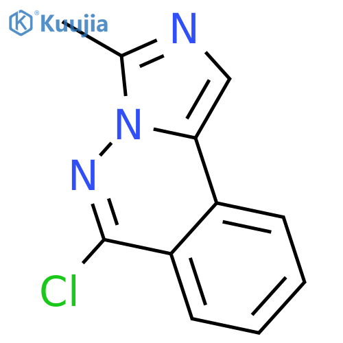 IMIDAZO[5,1-A]PHTHALAZINE, 6-CHLORO-3-METHYL- structure