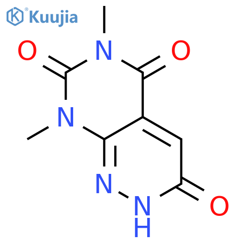 2,8-dihydro-6,8-dimethyl-Pyrimido[4,5-c]pyridazine-3,5,7(6H)-trione structure