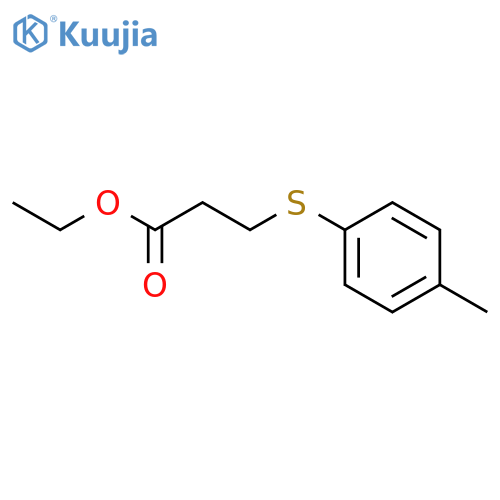 3-p-tolylsulfanyl-propionic acid ethyl ester structure