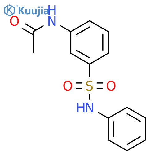n-[3-[(phenylamino)sulphonyl]phenyl]acetamide structure