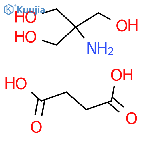 Succinic acid, compound with 2-amino-2-(hydroxymethyl)propane-1,3-diol (1:2) structure