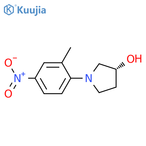3-PYRROLIDINOL, 1-(2-METHYL-4-NITROPHENYL)-, (3R)- structure