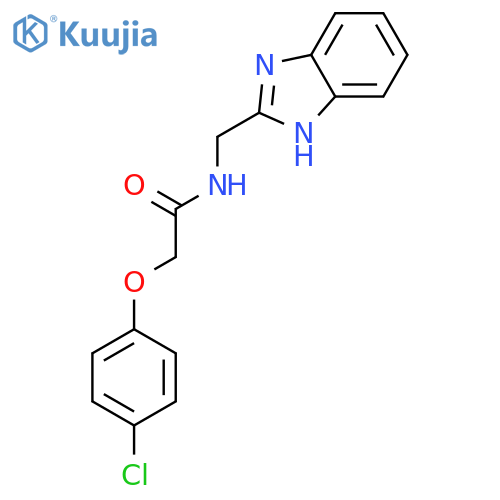 Acetamide, N-(1H-benzimidazol-2-ylmethyl)-2-(4-chlorophenoxy)- structure