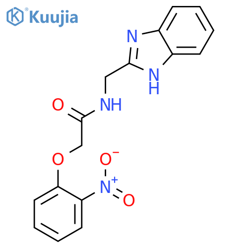 Acetamide, N-(1H-benzimidazol-2-ylmethyl)-2-(2-nitrophenoxy)- structure
