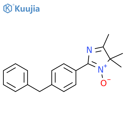 4H-Imidazole, 4,4,5-trimethyl-2-[4-(phenylmethyl)phenyl]-, 3-oxide structure