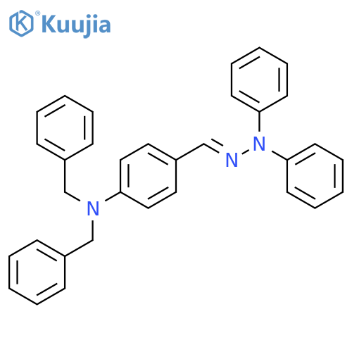 Benzaldehyde,4-[bis(phenylmethyl)amino]-, 2,2-diphenylhydrazone structure