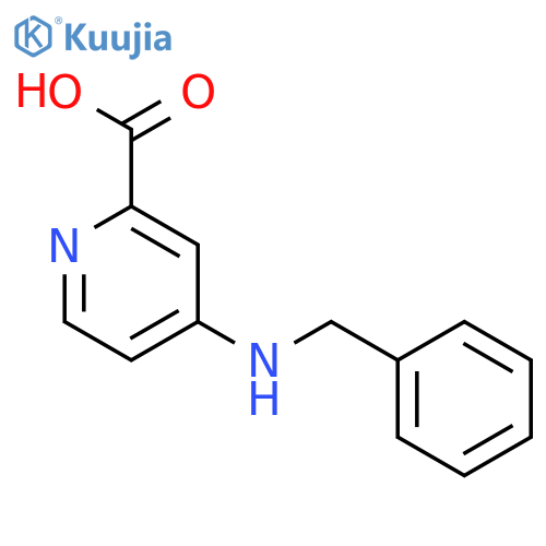 4-(benzylamino)pyridine-2-carboxylic acid structure