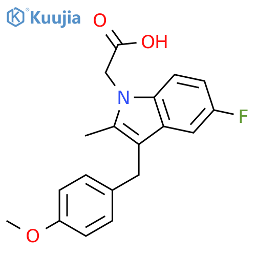 1H-INDOLE-1-ACETIC ACID, 5-FLUORO-3-[(4-METHOXYPHENYL)METHYL]-2-METHYL- structure