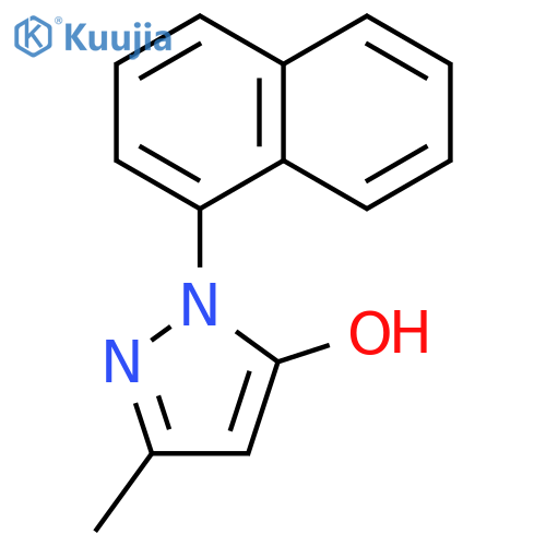 1H-PYRAZOL-5-OL, 3-METHYL-1-(1-NAPHTHALENYL)- structure