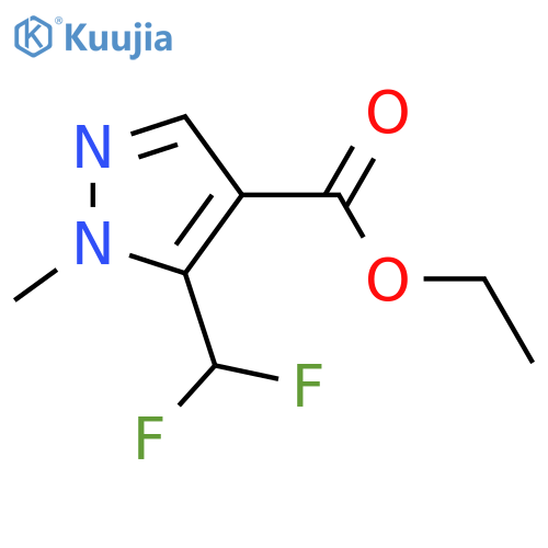 Ethyl 1-methyl-5-(difluoromethyl)-1H-pyrazole-4-carboxylate structure