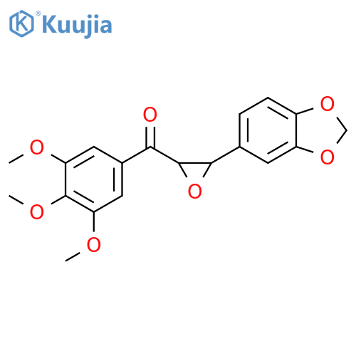 Methanone, [3-(1,3-benzodioxol-5-yl)oxiranyl](3,4,5-trimethoxyphenyl)- structure