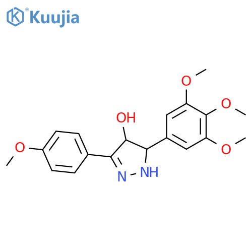 1H-Pyrazol-4-ol,4,5-dihydro-3-(4-methoxyphenyl)-5-(3,4,5-trimethoxyphenyl)- structure