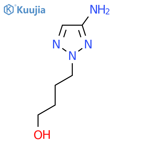 4-(4-Amino-2h-1,2,3-triazol-2-yl)butan-1-ol structure