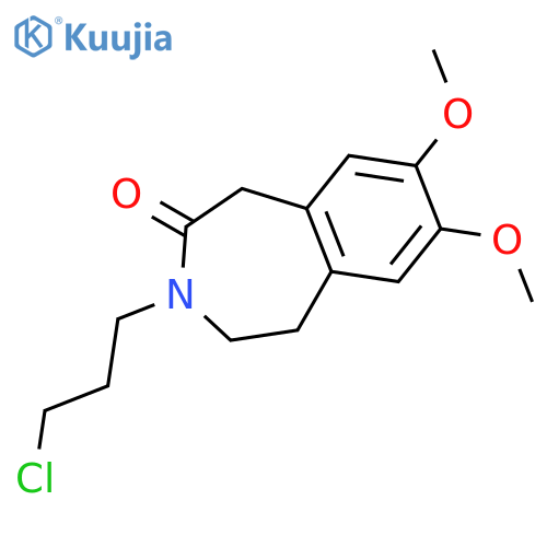 3-(3-Chloropropyl)-1,3,4,5-tetrahydro-7,8-dimethoxy-2H-3-benzazepin-2-one structure