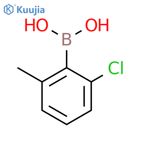 (2-Chloro-6-methylphenyl)boronic acid structure