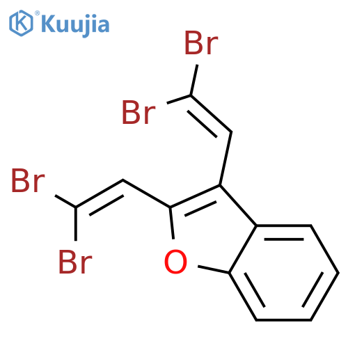 BENZOFURAN, 2,3-BIS(2,2-DIBROMOETHENYL)- structure