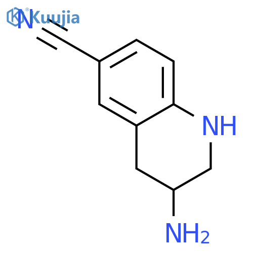(3S)-3-amino-1,2,3,4-tetrahydro-6-Quinolinecarbonitrile structure