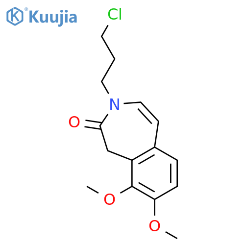 2H-3-Benzazepin-2-one, 3-(3-chloropropyl)-1,3-dihydro-8,9-dimethoxy- structure