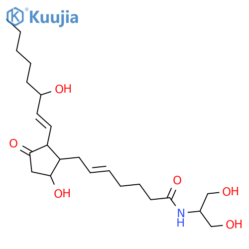 (5z,9α,13e,15s)-n-(1,3-dihydroxy-2-propanyl)-9,15-dihydroxy-11-ox Oprosta-5,13-dien-1-amide structure