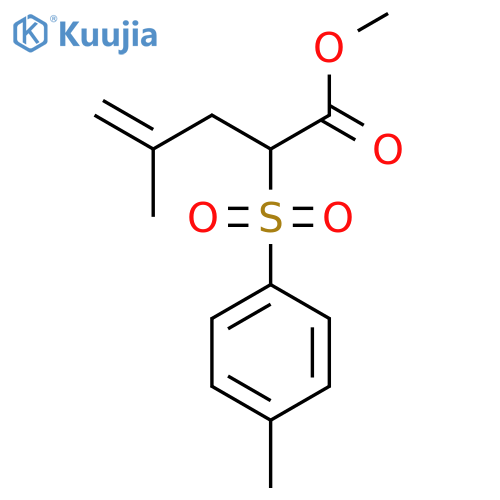 4-Pentenoic acid, 4-methyl-2-[(4-methylphenyl)sulfonyl]-, methyl ester structure