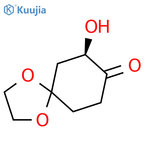 (R)-7-Hydroxy-1,4-dioxaspiro[4.5]decan-8-one structure