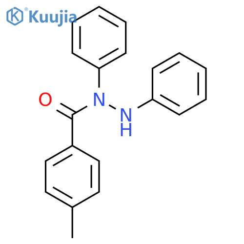 Benzoic acid, 4-methyl-, 1,2-diphenylhydrazide structure