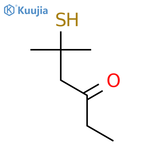 3-HEXANONE, 5-MERCAPTO-5-METHYL- structure