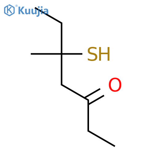 3-HEPTANONE, 5-MERCAPTO-5-METHYL- structure