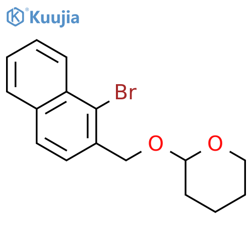 2H-PYRAN, 2-[(1-BROMO-2-NAPHTHALENYL)METHOXY]TETRAHYDRO- structure