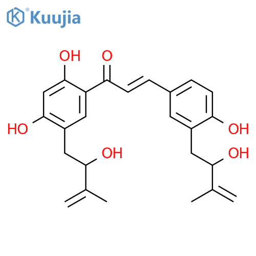 2',4,4'-Trihydroxy-3,5'-diprenylchalcone; (E)-form, Δ3'',Δ3'''-Isomer, 2''ξ,2'''ξ-dihydroxy structure