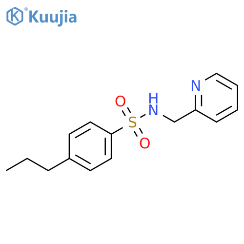Benzenesulfonamide, 4-propyl-N-(2-pyridinylmethyl)- structure