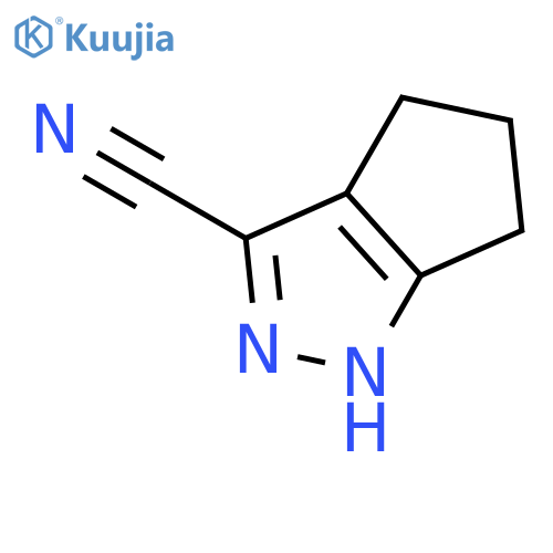 1,4,5,6-Tetrahydrocyclopentacpyrazole-3-carbonitrile structure