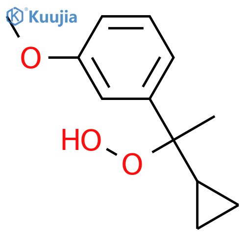 Hydroperoxide, 1-cyclopropyl-1-(3-methoxyphenyl)ethyl structure