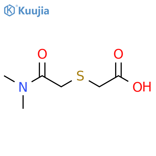 2-{(dimethylcarbamoyl)methylsulfanyl}acetic acid structure