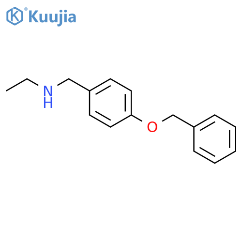 {4-(Benzyloxy)phenylmethyl}(ethyl)amine structure