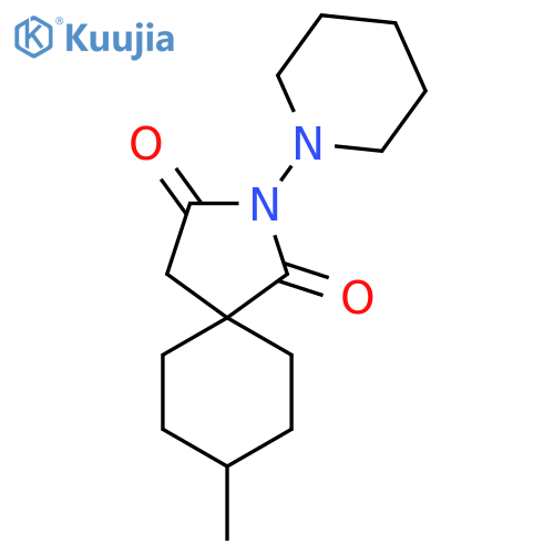 8-methyl-2-(piperidin-1-yl)-2-azaspiro[4.5]decane-1,3-dione structure